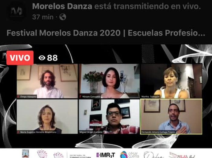 Cómo nace un bailarín profesional. · Conversatorio en línea · Plataforma digital